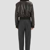 Aviator Jacket In Dark Brown