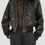 Aviator Jacket In Dark Brown