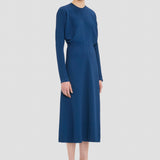 Dolman Midi Dress In Blue