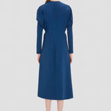 Dolman Midi Dress In Blue