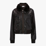 Aviator Jacket In Dark Brown