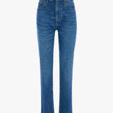 Low Waist Jean In Mid Blue Wash