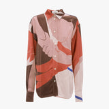 Remi Shirt In Abstract Earth Print
