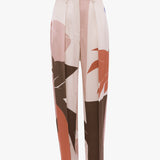 Cecilia Trouser In Abstract Earth Print