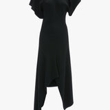 Panelled Dress In Black