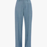 Curved Leg Trouser In Cloud Blue