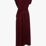 Aria Midi Dress In Burgundy