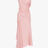 Posy Midi Dress In Dusty Pink