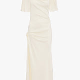 Cap Sleeve Dress In Ivory