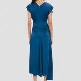 Aria Midi Dress In Blue