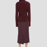 Ribbed Jumper In Acai