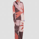 Remi Shirt In Abstract Earth Print