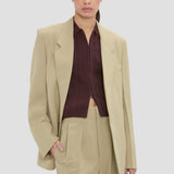Pressed Jacket In Beige