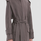 Philippa Trench Coat In Grey