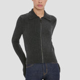 Zip Jumper In Ore Melange