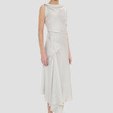 Posy Midi Dress In Magnesium