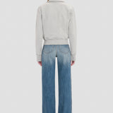 Half Zip Sweatshirt In Grey Marl