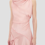 Posy Midi Dress In Dusty Pink