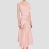Posy Midi Dress In Dusty Pink