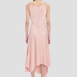 Posy Midi Dress In Dusty Pink