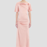 Cap Sleeve Dress In Dusty Pink