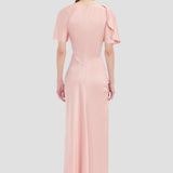 Cap Sleeve Dress In Dusty Pink