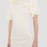 Cap Sleeve Dress In Ivory