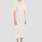 Cap Sleeve Dress In Ivory