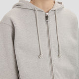 Full Zip Hoodie In Grey Marl