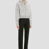 Full Zip Hoodie In Grey Marl