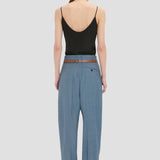 Curved Leg Trouser In Cloud Blue