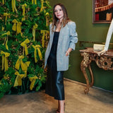 Tailored Jacket In Blue-Grey Check