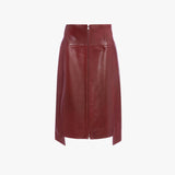 Leather Skirt In Acai