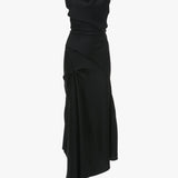 Posy Midi Dress In Black