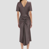 Bela Midi Skirt In Brown