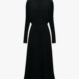 Dolman Midi Dress In Black