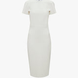 Claude Midi Dress In Ivory