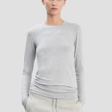 Long Sleeve T-Shirt In Grey Marl
