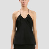 Gathered Cami Top In Black