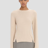 Ribbed Jumper In Elderflower