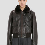 Aviator Jacket In Dark Brown
