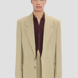 Pressed Jacket In Beige