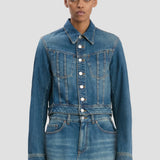 Denim Jacket In Mid Blue Wash