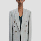 Tailored Jacket In Blue-Grey Check