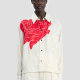 Shirt In Red Floral Print