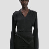 V-Neck Top In Black
