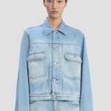 Denim Trucker Jacket In Heritage Blue