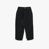 Kick Pocket Denim Skirt In Light Rinse