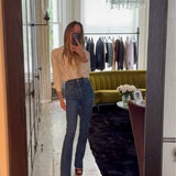 V-Neck Blouse In Ivory