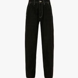 Twisted Slouch Jean In Washed Black